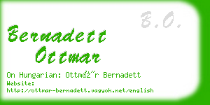 bernadett ottmar business card